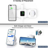 3 in 1 Wireless Magnetic Foldable Charger with UK Plug Adapter