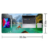 Personalized Photo Printed Leather Desk Mat Mouse Pad For Office Home